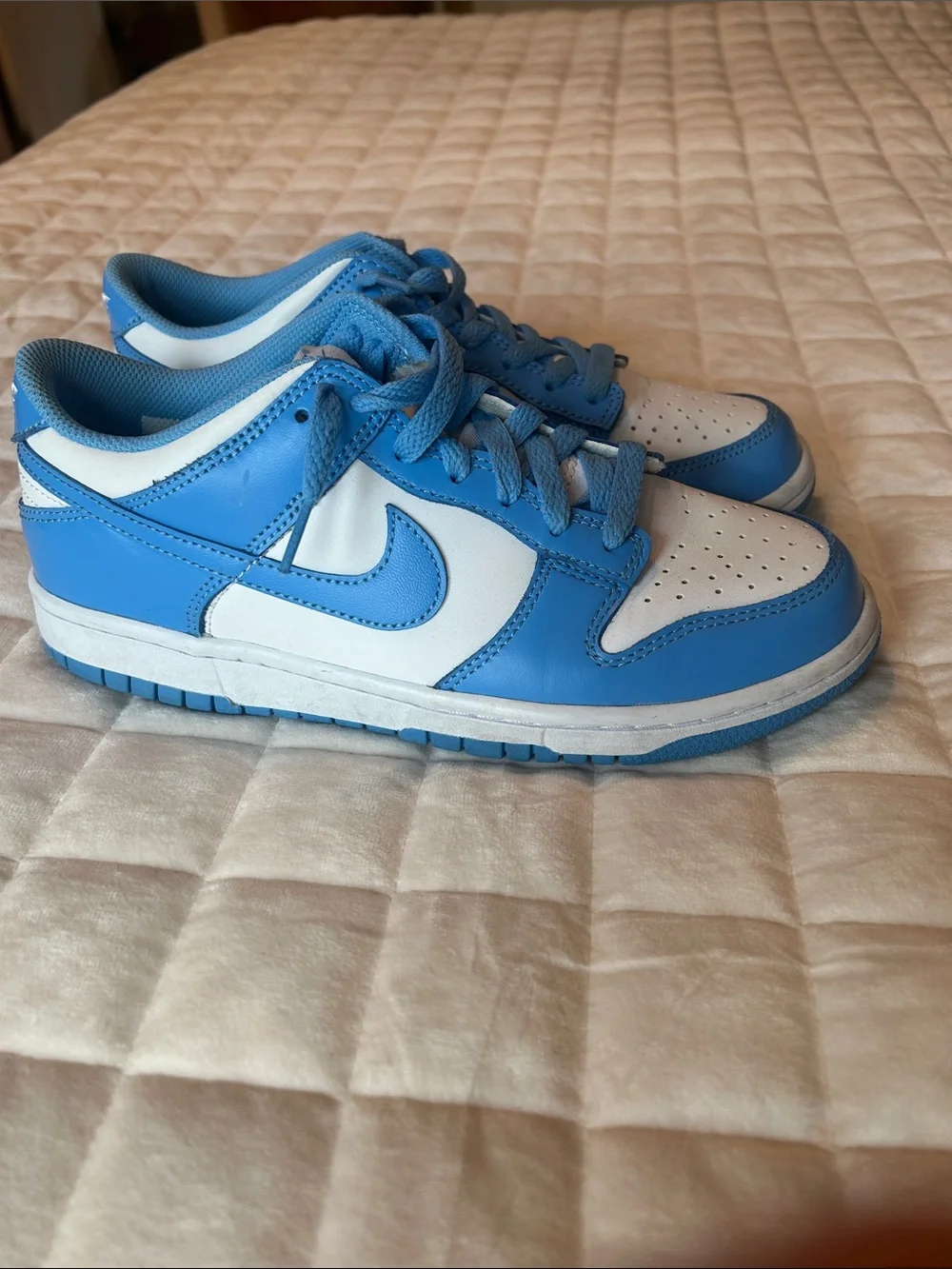 Nike Low-Top Sneakers in White and University Blue